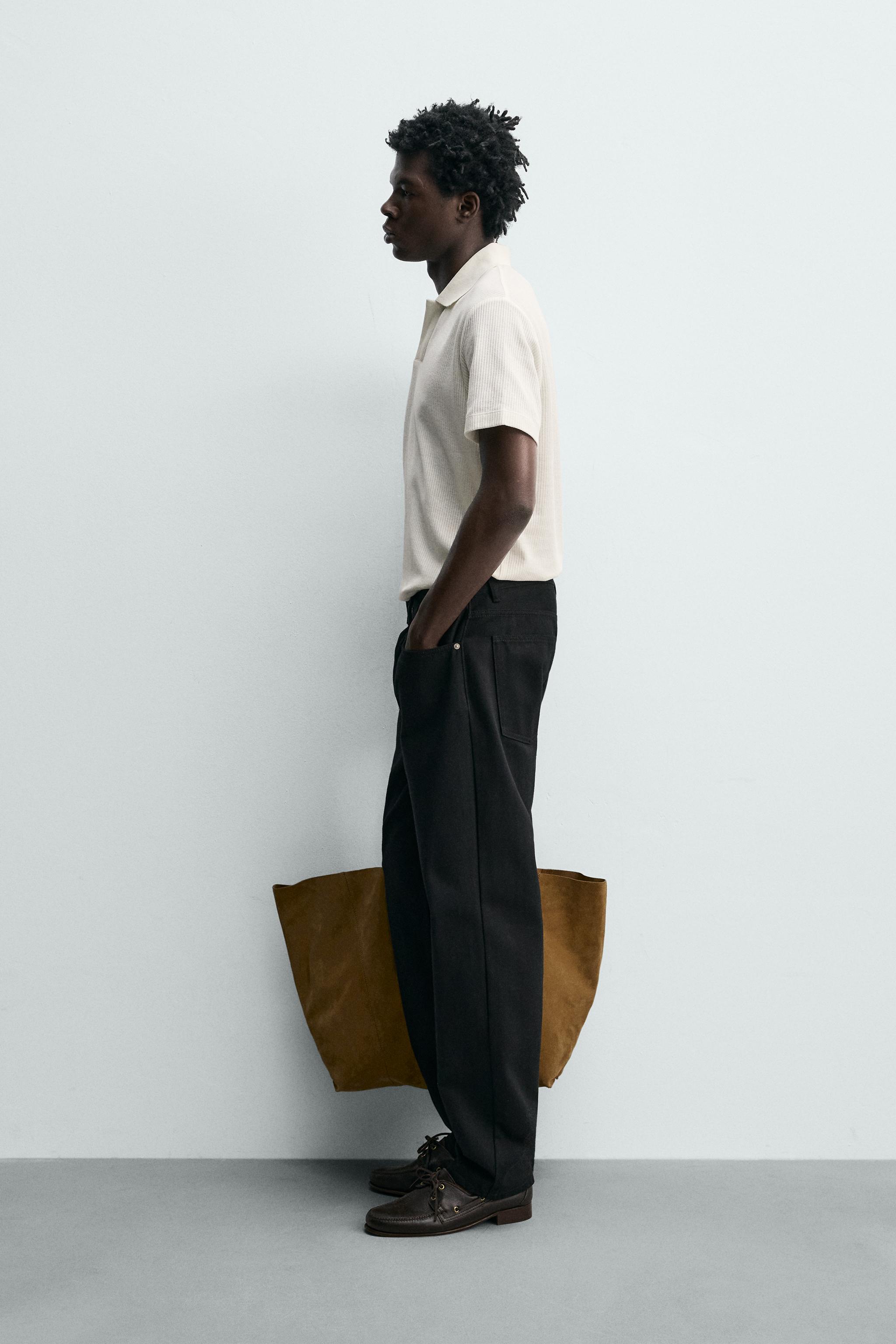 POLO REGULAR FIT EN COTON STRUCTURÉ